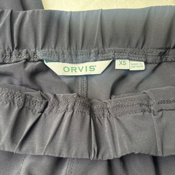 Orvis Black Jogger Pants with Tapered Legs and Elastic Waistband Size XS - Picture 5 of 15